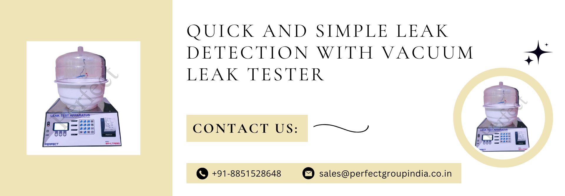 Quick and Simple Leak Detection with Vacuum Leak Tester