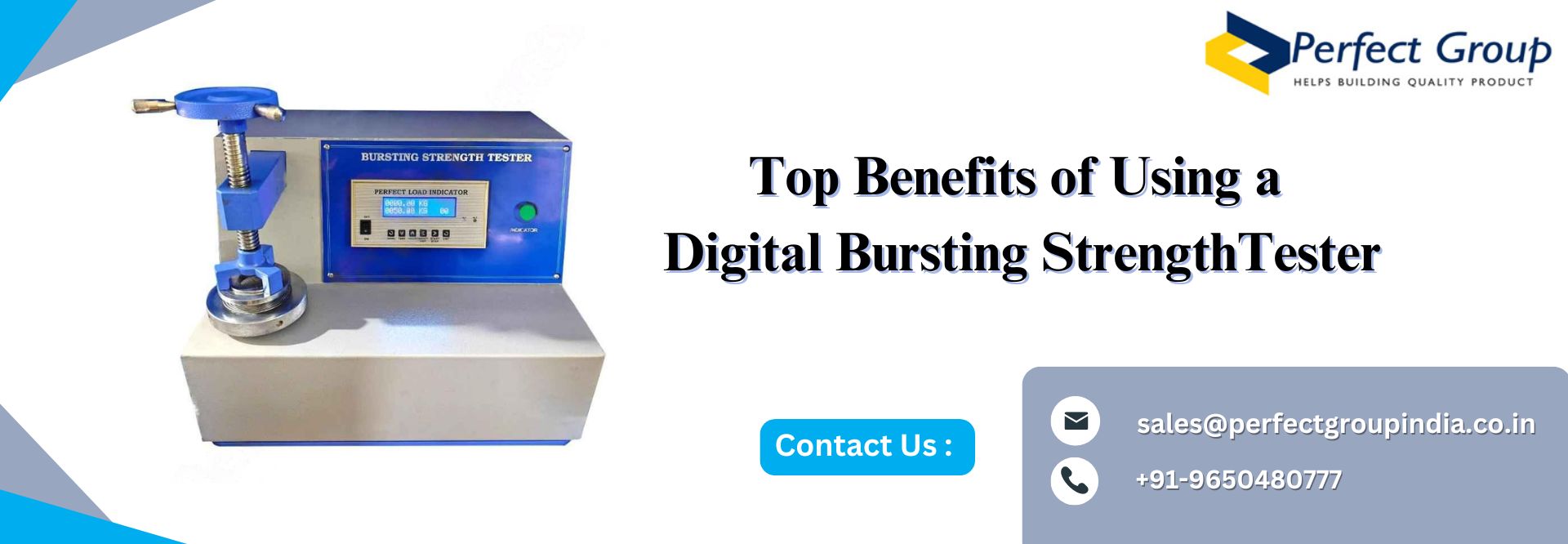 Top Benefits of Using a Digital Bursting Strength Tester
